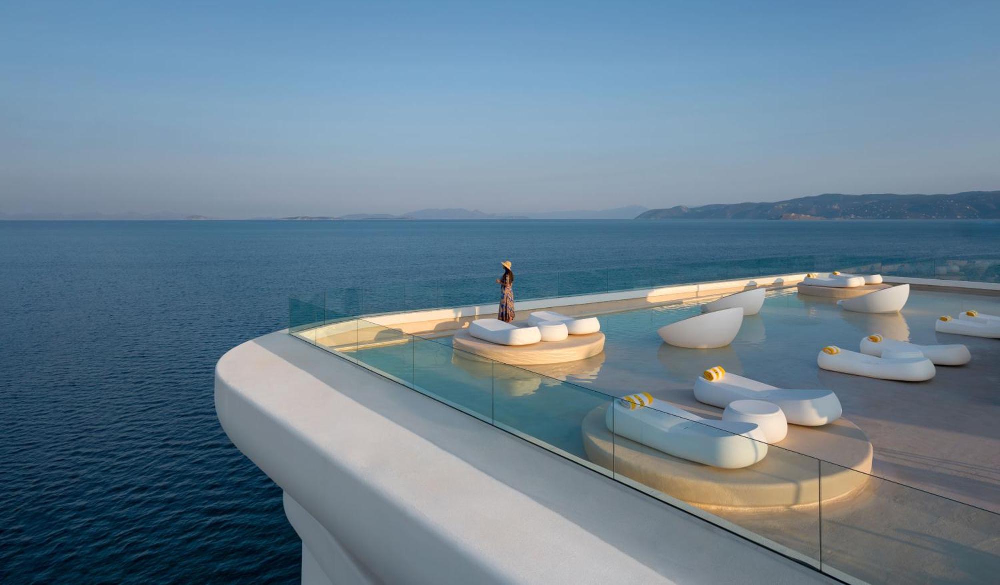 Isla Brown Corinthia Resort & Spa, Curio Collection By Hilton Agioi Theodoroi Esterno foto The Sky Lounge
